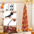 thumbnail image 4 of Fall Tree Home Decor Pop Up Tree with Lights & Timer & Modes Collapsible Tinsel Pencil Tree for Autumn Harvest Porch Thanksgiving Party Decorations Maple Leaves, 4 of 6