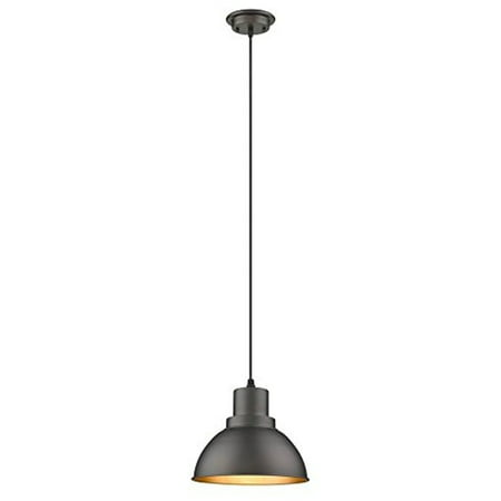 

Ironclad Industrial-Style 1 Light Rubbed Bronze Ceiling Mini Pendant 8 Wide