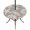 Gray, variant on Round Outdoor Tablecloth with Umbrella Hole and Zipper, Black Starfish Coastal Tablecloth with Elastic Waterproof, Shell Coral Summer Beach Nautical Ocean Patio Table Covers for 55" - 60" Tables