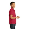thumbnail image 3 of Port Authority Youth Core Classic Pique Polo-XS (Rich Red), 3 of 6