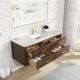 thumbnail image 6 of Vinnova Cristo 55" Wood Single Bath Vanity with 4 Drawers in Aged Dark Brown, 6 of 15