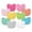 Pink, variant on green sprouts Stay-Dry Everyday Bibs (10pk)-Blue Set-3/12mo