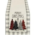 thumbnail image 2 of Christmas Decorations Clearance!! 13x72 Inch Mode Waterclor Plaid Christmas Trees Merry Xmas Table Runner, Seasonal Winter Holiday Kitchen Dining Table Christmas Decoration for Indoor Home Party, 2 of 3