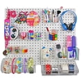 thumbnail image 2 of The Ultimate DIY Multi-Purpose 24-Piece Pegboard Wall Organizer Kit with Two Panels and Accessory Assortment (2- 13.5"W X 22"H), 2 of 5