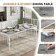thumbnail image 4 of Towallmark Mesa de Comedor de 70,9 Pulgadas para 8 Personas, Mesa de Cocina Rectangular de Granja con Patas Resistentes, Mesa de Comedor Larga de Madera para Cocina, Sala de Estar, Marrón, 4 of 6
