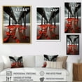 thumbnail image 4 of Designart "Perspective Black Beach Pier IV" Nautical & Beach Floater Framed Canvas Wall Art, 4 of 7