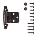 thumbnail image 4 of Hickory Hardware 3/8 inch Inset Surface Hinge Pair Satin Silver Cloud Self Close P295-SC, 4 of 6