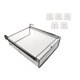 thumbnail image 1 of Organizador debajo del escritorio, cajón debajo del estante, cesta de almacenamiento colgante, caja debajo del escritorio Negro, 1 of 9