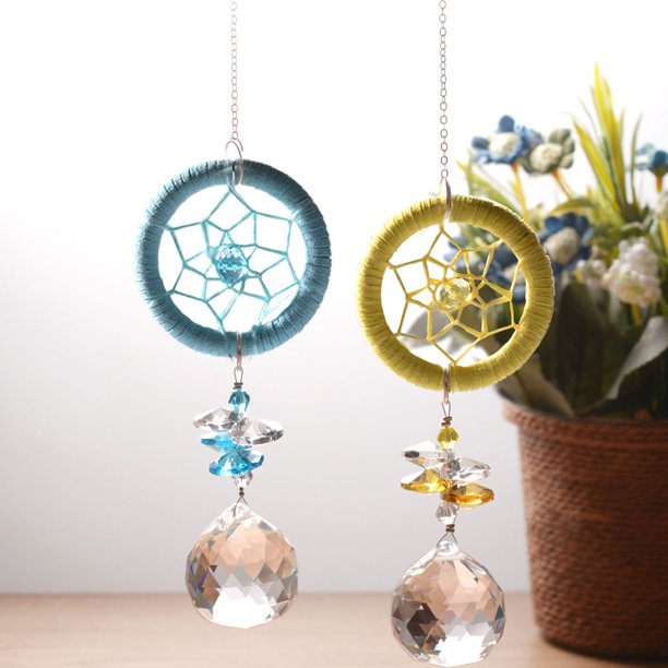 Gwong Decoración hogareña Dream Catcher redondo Moda hecha a mano Colgando Chime Decoración para el hogar Colgante Adorno Gwong 21058767