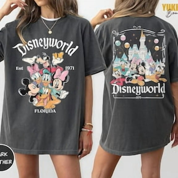 Retro Disneyworld Florida 2 Side Shirt, Disneyworld Est.1971 Shirt, Disney Vacation Shirt, Mickey and Friends Shirt, Retro Walt Disney Shirt