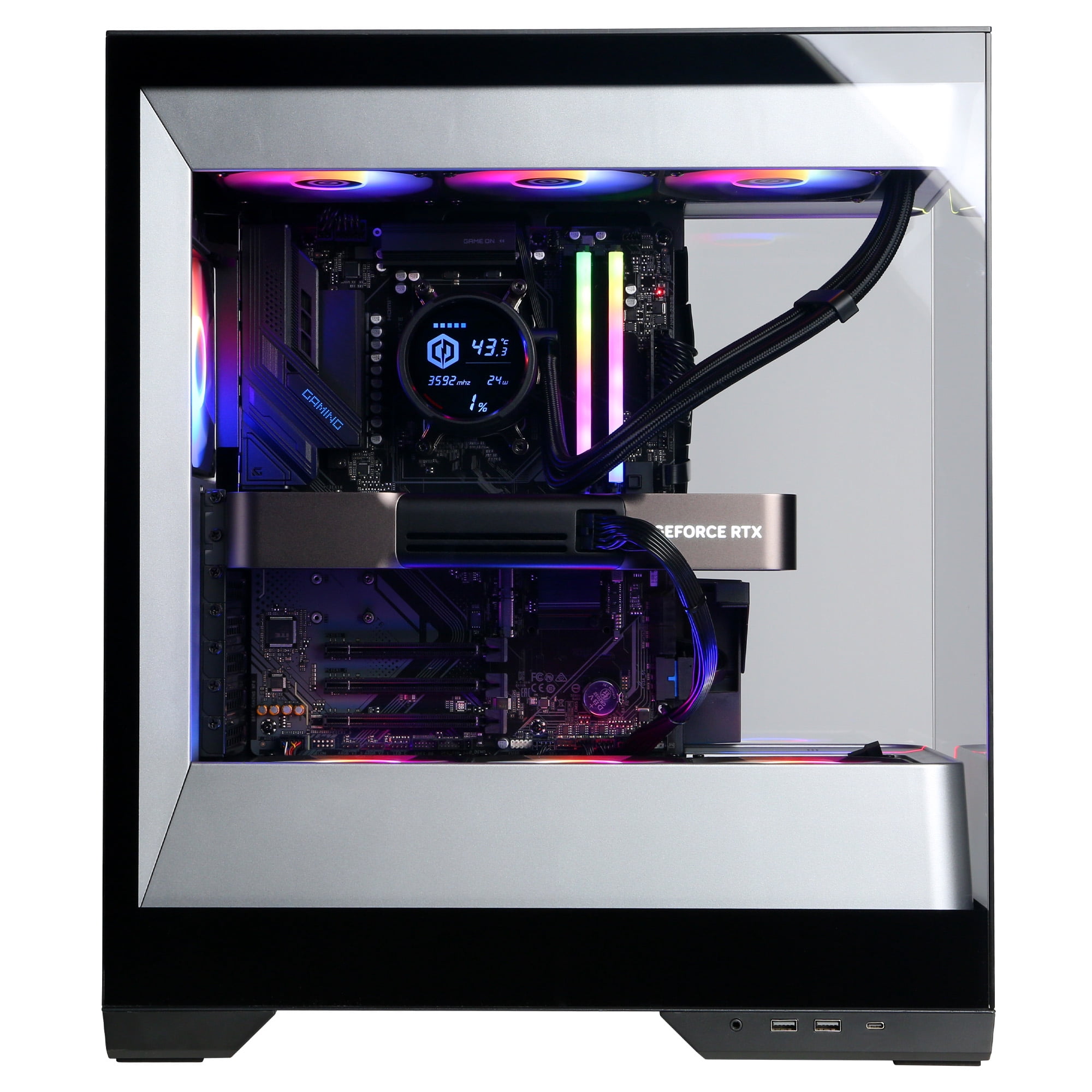CyberPowerPC Gaming PC, AMD Ryzen 7 9800X3D, NVIDIA GeForce RTX 5080 16GB Founders Edition, 32GB DDR5, 1TB SSD, SLC8500WST