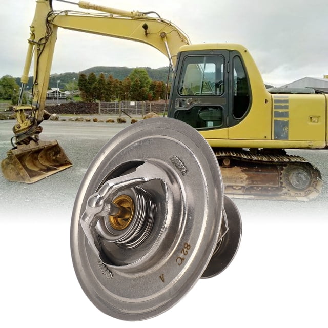 Engine Thermostat, Excavator Thermostat 6732-61-1620 Fracture Easy To Install Alloy Perfect Replacement With Washer For Industrial Use