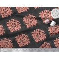 thumbnail image 2 of Soimoi polyester Crepe Fabric Seamless Baroque Damask Printed Craft Fabric by the Yard 52 Inch Wide, 2 of 3