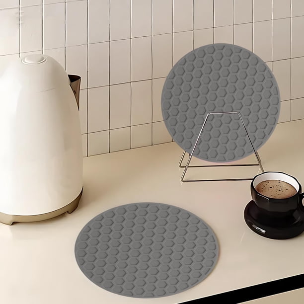 Set de 5 Portavasos Honeycomb – Resistente al Calor, Antideslizante, Lavable, Alfombrillas para Bebidas Absorbentes 10x10 cm – Decoración de Mesa Rústica para Cocina Hogareña