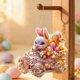 thumbnail image 4 of Decoraciones de Pascua para el Hogar Lindo Conejo de Pascua Colgando Ornamento 2D Llavero de Acrílico Plano Pequeño Colgante para el Coche Retrovisor Espejo O Mochila Adecuado para la Decoración de Pa, 4 of 6