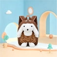thumbnail image 2 of Cute Bunny Backpack with Bow Accent Lightweight Padded Straps Elementary School Bookbag, 2 of 5