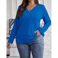 thumbnail image 5 of Cogild Plus Size Sweaters for Women Ribbed Knit Long Sleeve Oversized Top, 5 of 5