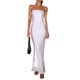 thumbnail image 1 of Vestidos de Fiesta Elegantes ajustado para mujer con hombros descubiertos y espalda descubierta ropa de fiesta elegante Cgtredaw Blanco T XL para Mujer, 1 of 7