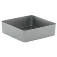 thumbnail image 3 of HUBERT Serving Pan Display Pan Soft Touch Rectangular Silver Stainless Steel - 9 3/4"L x 9 3/4"W x 3"H, 3 of 3