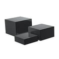 thumbnail image 3 of QualitChoice 3Pcs Buffet Risers Food Riser for Buffet Table for Figures Cosmetics Cupcake black black, 3 of 6