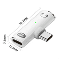 thumbnail image 2 of Adaptador USB C A Conector de Audio con Carga Rápida de 100 W, Conector USB C 2 en 1 A Conector Hembra de 3,5 mm para Interfaz Tipo C, Serie B, 2 of 5