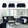 thumbnail image 6 of Ashley Furniture SimpleJoy Polyester Upholstered Sofa in Navy, 6 of 12