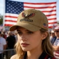 thumbnail image 2 of TOWED22 250 Anniversary USA Hat Adjustable 250 Year American Anniversary Hat USA Patriotic Caps Retro Embroidered Cap for Men Women D, 2 of 3