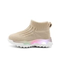 thumbnail image 4 of Gubotare Toddler Shoes for Boys Boys Girls Light Up Shoes Toddler Canvas Sneakers Kids Fashion Shoe Size 6 (Beige,6 Toddler), 4 of 9