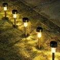 thumbnail image 5 of 1-20 piezas de luces solares para exteriores, linterna de jardín, lámpara con energía solar, iluminación de paisaje impermeable, camino, patio, césped, decoración de jardín, 5 of 5