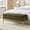 MOSS, variant on Tina's Home Velvet Storage Bench 45" Upholstered End of Bed Foot Stool Bedroom Entryway Tan