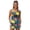 Bright Flower Pad, variant on Melting Ice Cream with Sprinkles & Waffle Cone Pattern Women's Swimsuit Set for Summer, Women's Tank Top and Shorts Swimsuit Side Pockets Casual