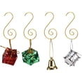 thumbnail image 3 of 120 Pack Metal Gold Ornament Hooks for Hanging Christmas Tree Decorations,Swirl Hook Hanger, 3 of 3