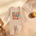 thumbnail image 2 of mgoYE Newborn Baby Boy Clothes Outfits Letter Prined Romper Pants Set Infant Baby Boy Clothing 0 3 6 9 12 18 Months(Khaki,6-12 Months), 2 of 7