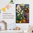 thumbnail image 4 of FORMRS Acrylic Clipboard with Low Profile Clip Standard A4 Letter Size, 12.5" x 9", White Floral Garden, 4 of 8