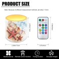 thumbnail image 7 of Kuiaobaty Flameless Candles Set of 4 Battery Powered LED Pillar Candle Tealights 3 x 3 Inches Home Decoration Remote for Wedding Beach Party Decor Beach Starfish Shell Pattern, 7 of 7