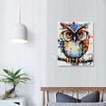 thumbnail image 4 of JRXY  Funny Owl Canvas Wall Art Colorful Animal Painting Prints for Modern Room Bedroom Decoration 12x16 in, 4 of 5