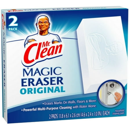 Mr. Clean Magic Eraser Cleaning Pads with Durafoam, 2 Ct (2 Pack)