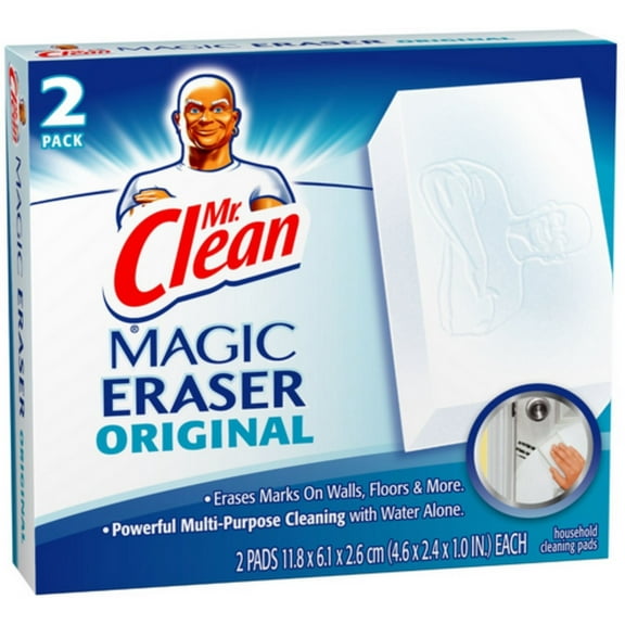 Mr. Clean Magic Eraser Cleaning Pads with Durafoam, 2 Ct (2 Pack)