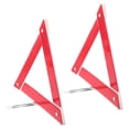 thumbnail image 1 of WEUVEB 2pcs Reflective Auto Road Safety Triangle Emergency Signaling For Vehicles Plastic, 1 of 8
