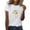 Y White, variant on 50% off Clear!5 Days Delivery Sawvnm Women Summer Tops Casual Loose Print Short-Sleeved T-shirt Women Great Gifts for Less