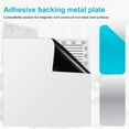 thumbnail image 2 of Adhesive Metal Plates for Magnetic Mounts Heavy Duty Rectangular Sticky Metal Replacement Strips with Adhesive Backing for Magnets on Non-Steel Vents, 2 of 8