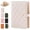 Beige, variant on Yifan Portable PU Leather Travel Jewelry Organizer Notebook with Detachable Pages