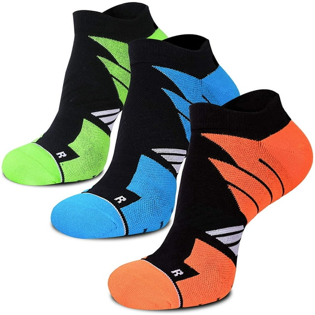 No Show Running Athletic Anti-Blister Wicking Coolmax Socks, Seamless Anti-odor