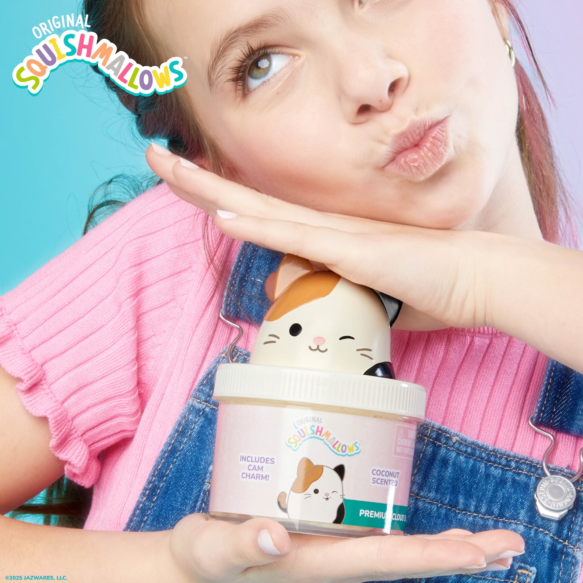 Original Squishmallows™ Cam The Cat Premium Cloud Slime, Coconut-Scented