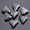 Gray, variant on U8MO 10pcs Triangle Shape 16mm Handmade Ceramic Porcelain Loose Beads Lot DIY Jewelry-Brownish Purple