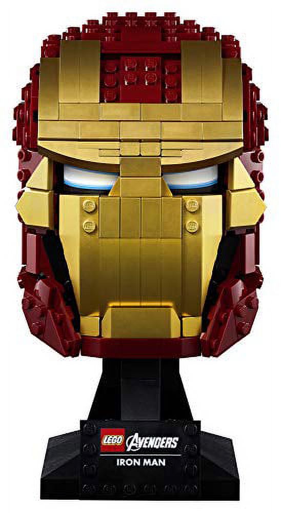 LEGO Marvel Avengers Iron Man Helmet 76165; Brick Iron Man-Mask for-Adults to Build and Display, Creative Challenge for Marvel Fans (480 Pieces) - image 3 of 8
