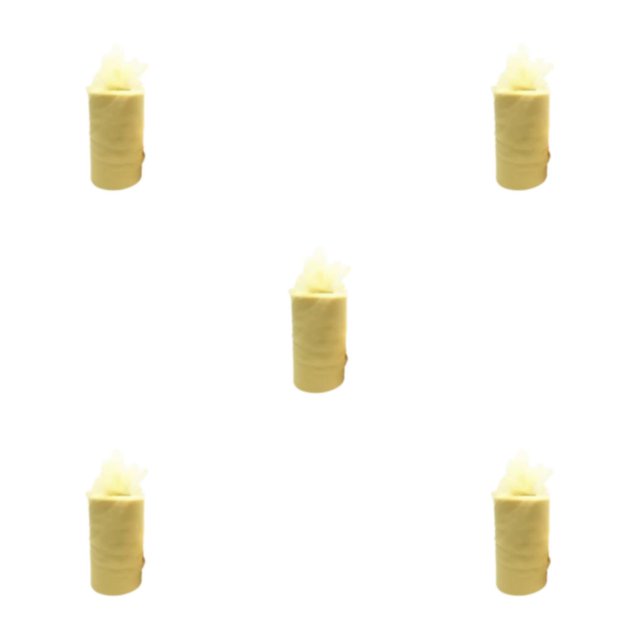 relayinert Polyester Wedding Party Decorations Easy To And Clean Tulle Coil Durable And Reliable Roll Tulle light yellow 5Set