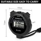 thumbnail image 2 of Waterproof Electronic Stopwatch, Multifunction Sports Stopwatch, Digital Watch Abs Outdoor With Lanyard (black), 2 of 5
