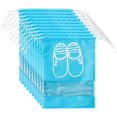 thumbnail image 1 of HELIAHO Shoe Storage Bags 10 Pcs Dustproof Waterproof Clear Window Drawstring Bag Drawstring Shoe Bags For Travel Women CJ911-41008, 1 of 7