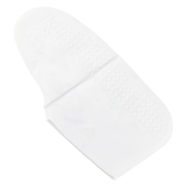Funda de silicona antideslizante para zapatos para adultos de silicona elástica color blanco para lluvia impermeable protector antideslizante suela antideslizante